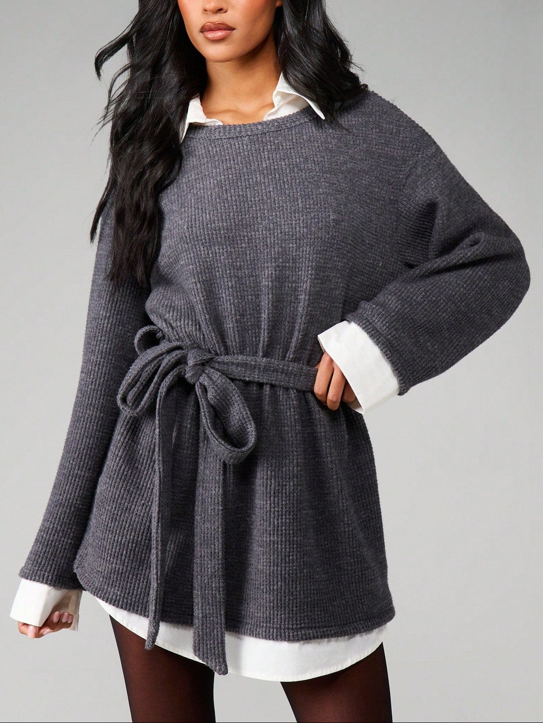 SHEIN szürke mini ruha