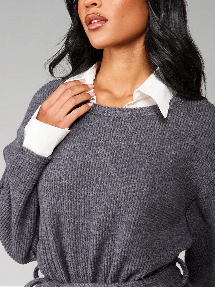 SHEIN szürke mini ruha