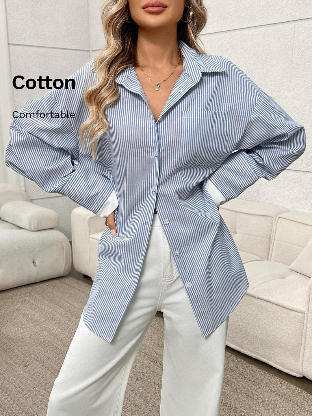 Bluza SHEIN, albastru