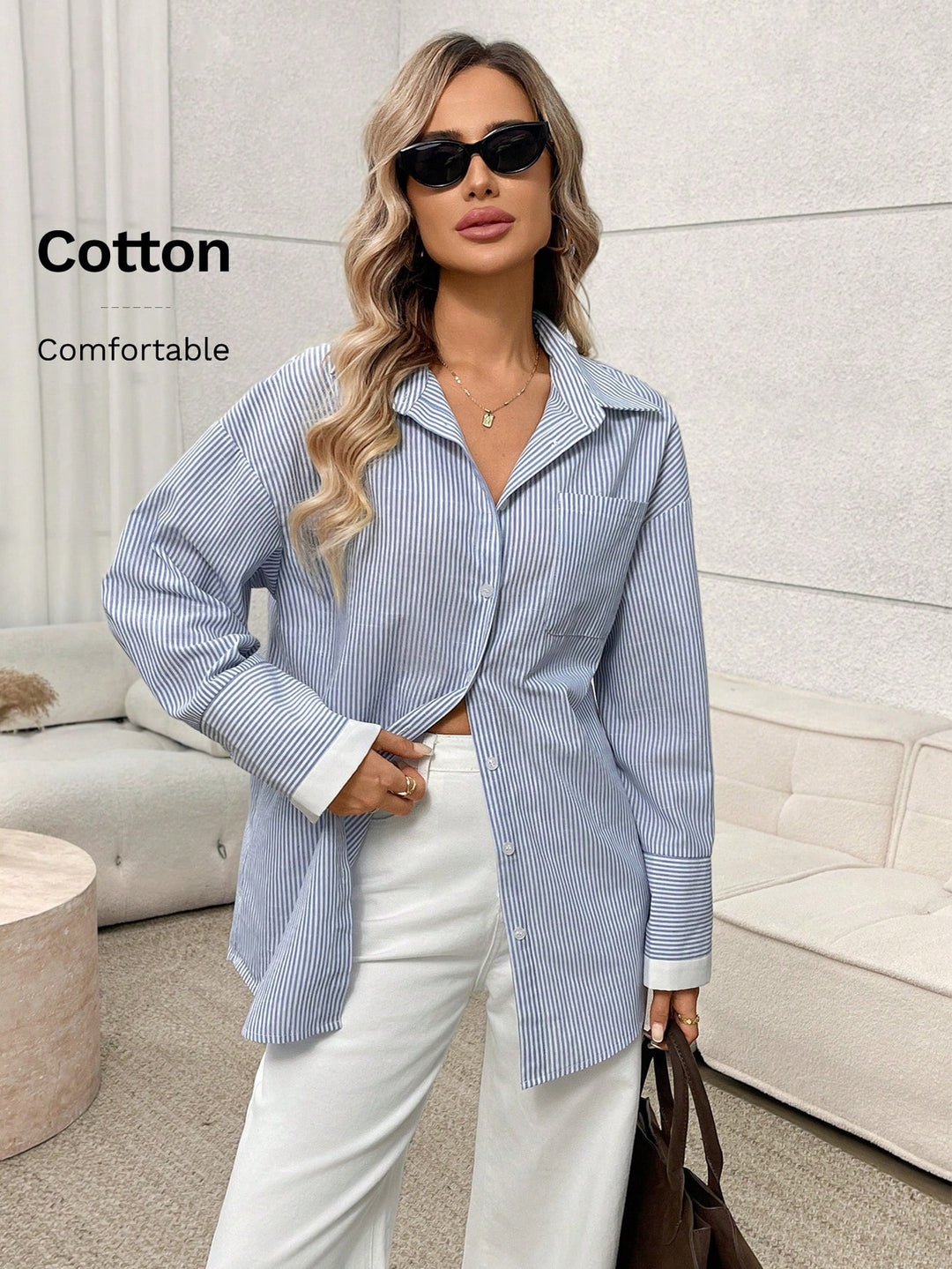 Bluza SHEIN, albastru