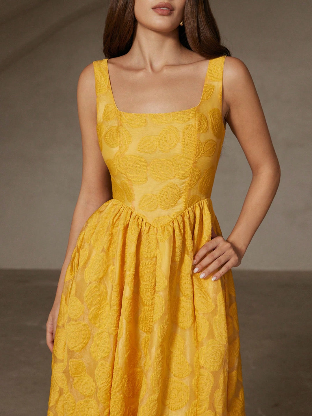 Rochie maxi SHEIN, galben