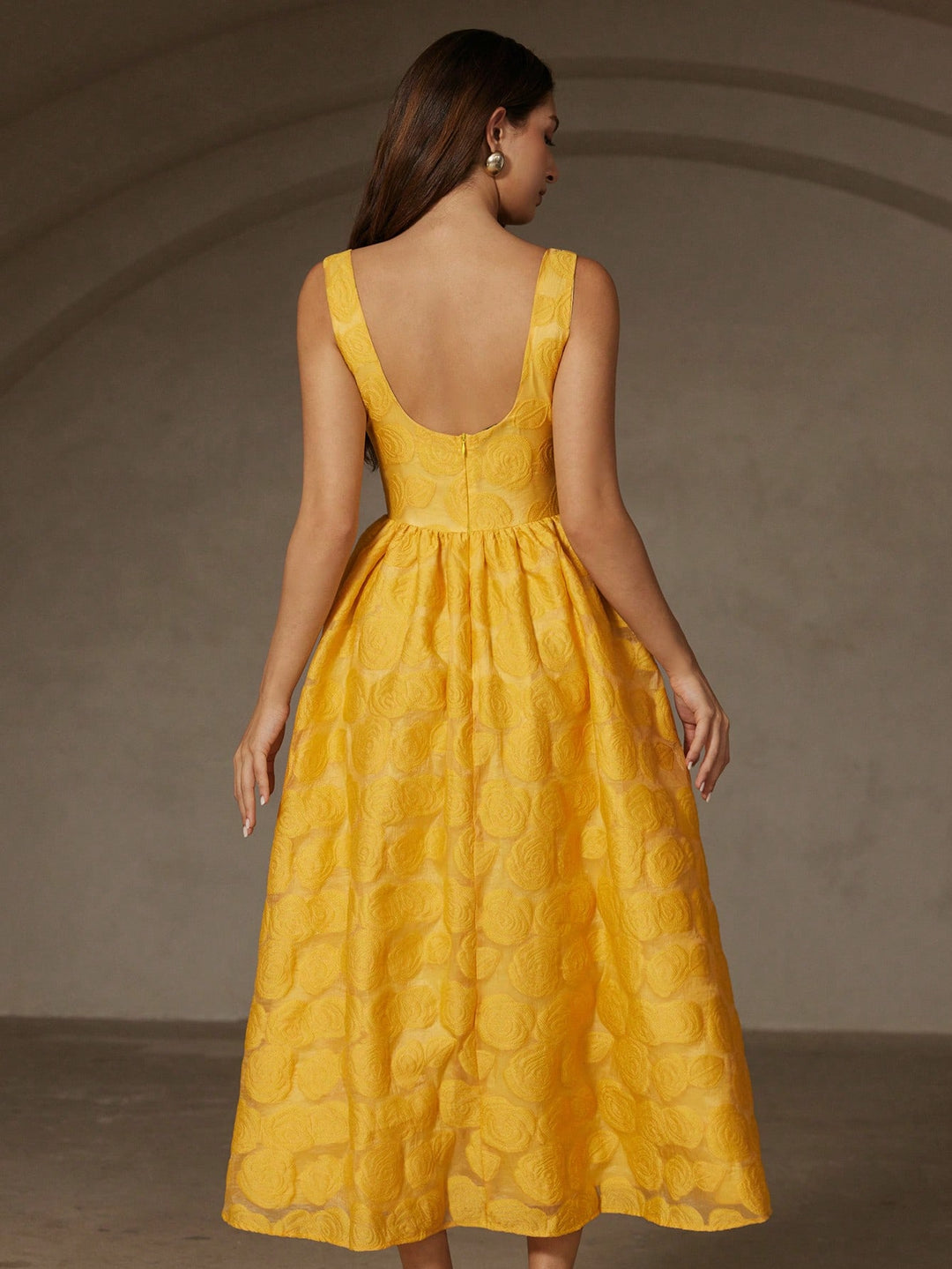 Rochie maxi SHEIN, galben