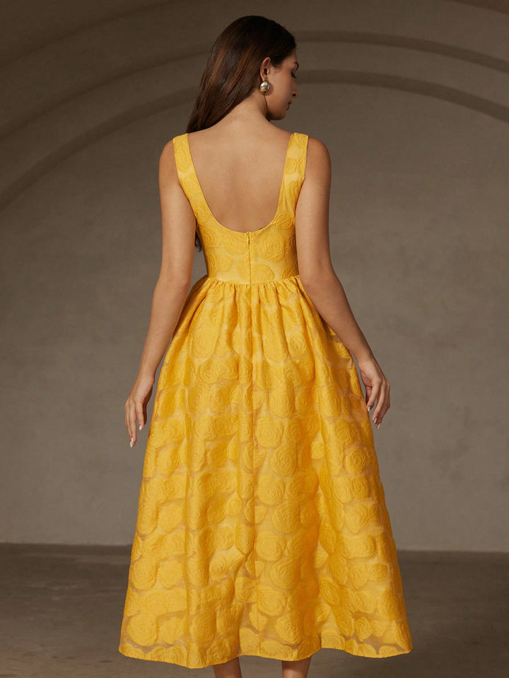 Rochie maxi SHEIN, galben