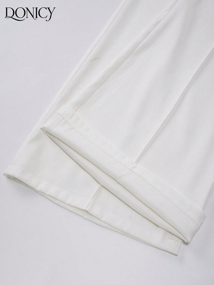 Pantaloni SHEIN, alb