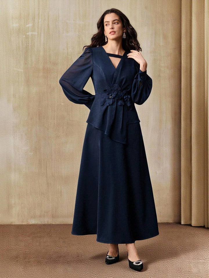 SHEIN Maxi ruha, kék