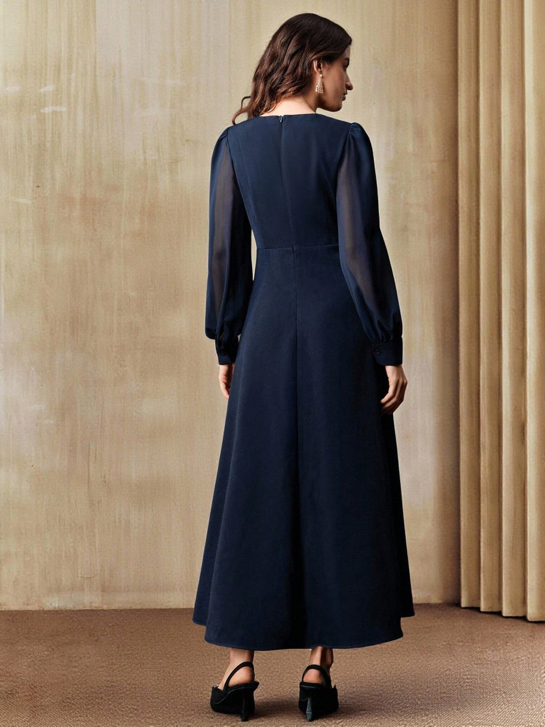 SHEIN maxi ruha, kék
