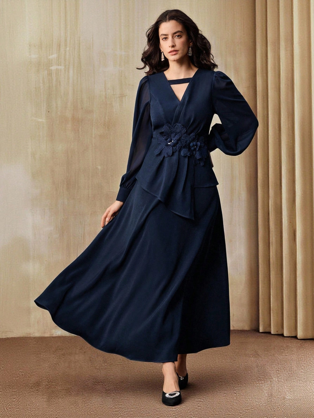 SHEIN Maxi ruha, kék