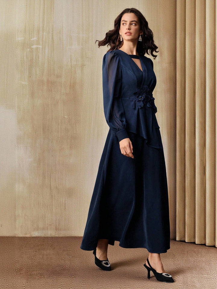 SHEIN maxi ruha, kék