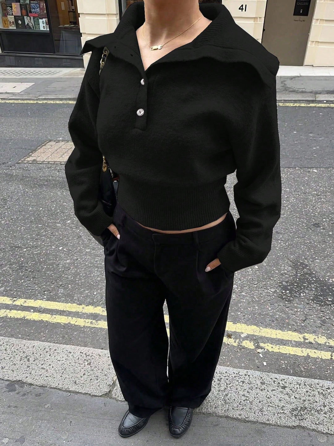Pulover SHEIN, negru