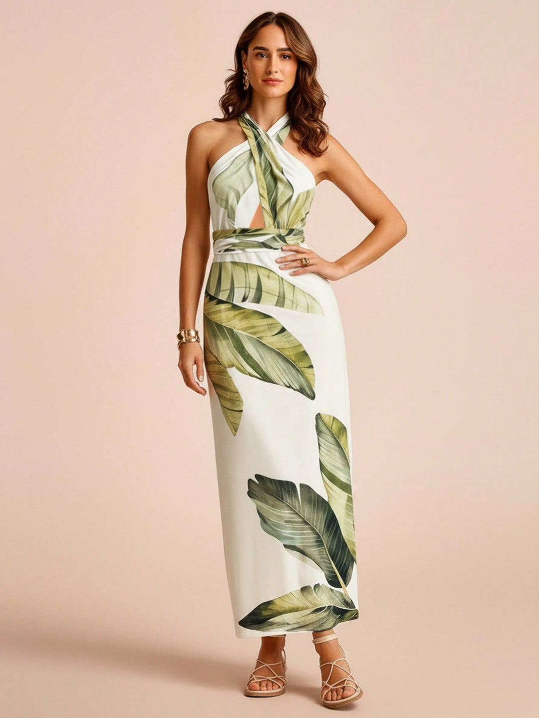 Rochie maxi SHEIN, portocaliu