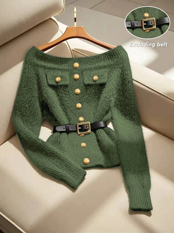 Pulóver SHEIN, khaki