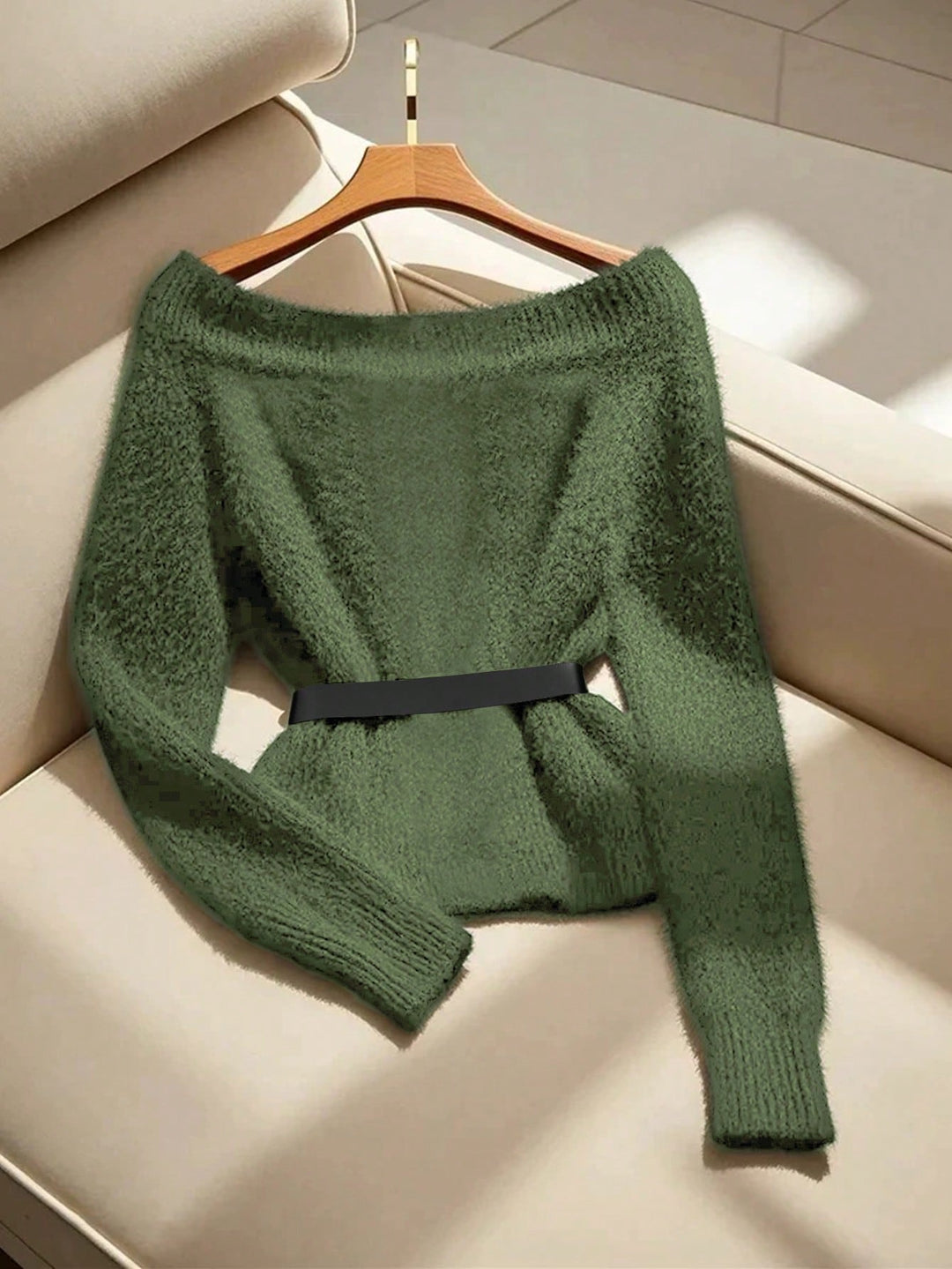 Pulóver SHEIN, khaki