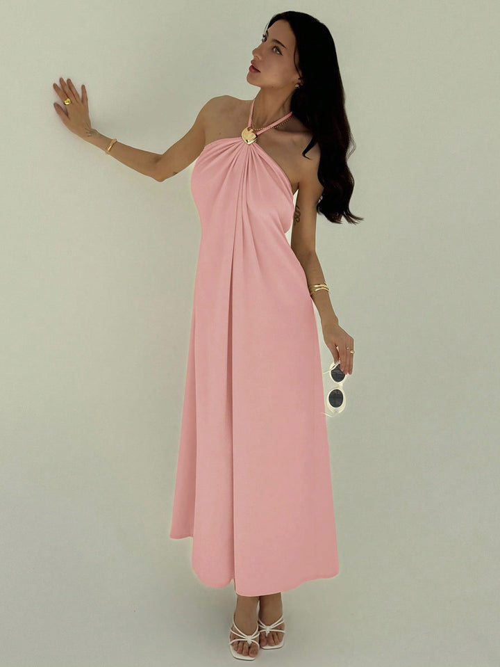 Rochie maxi SHEIN, roz