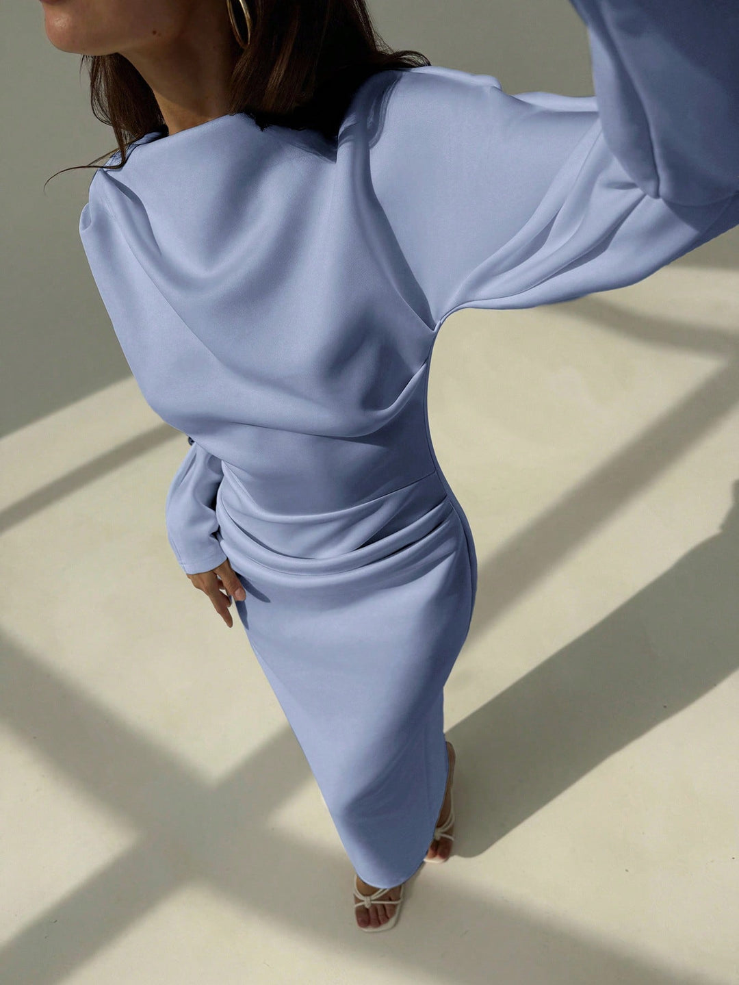 SHEIN maxi ruha, kék