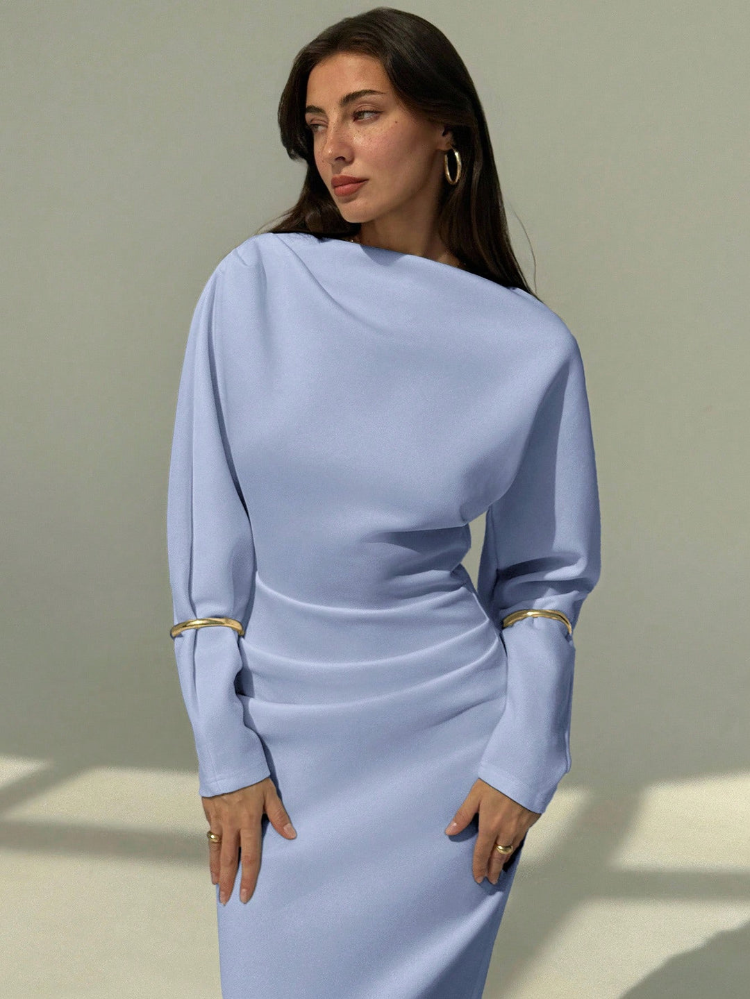 SHEIN maxi ruha, kék