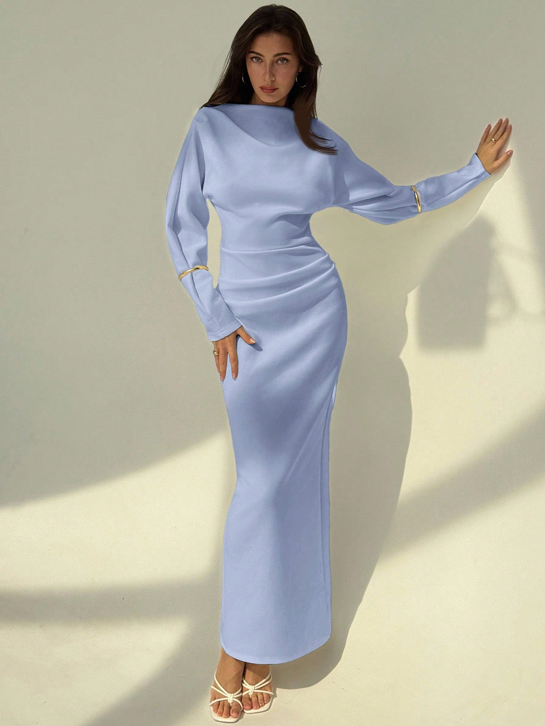 SHEIN maxi ruha, kék