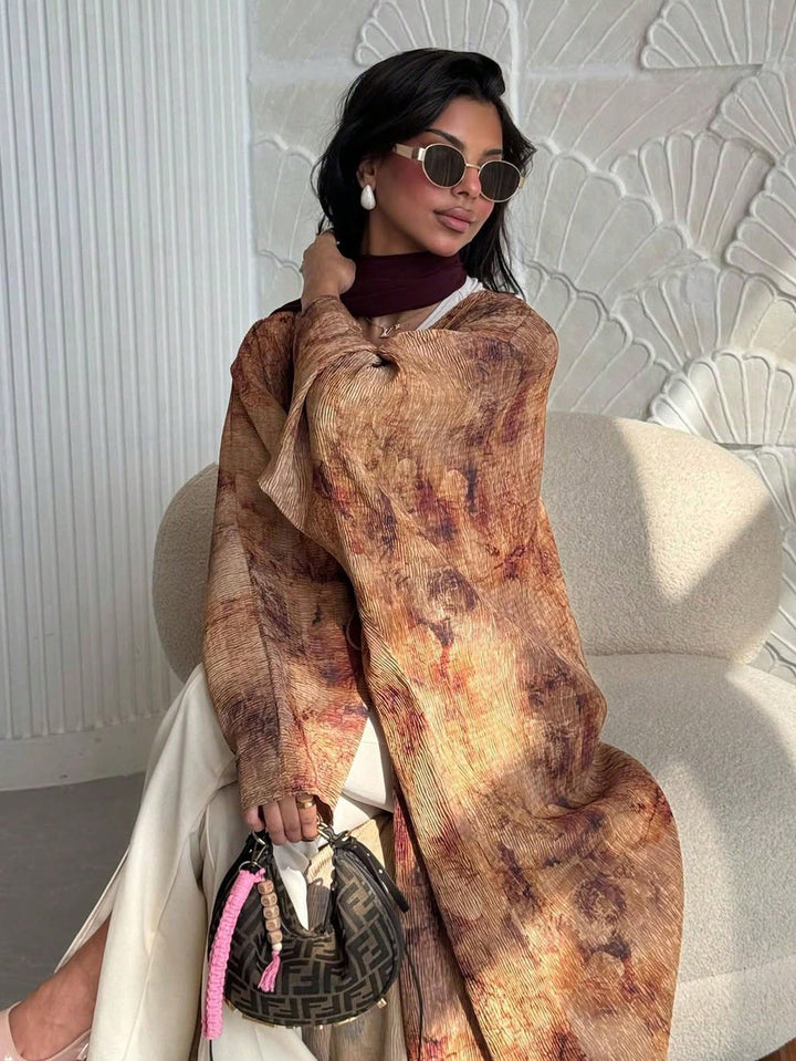 Set caftan și jalabiya SHEIN, galben