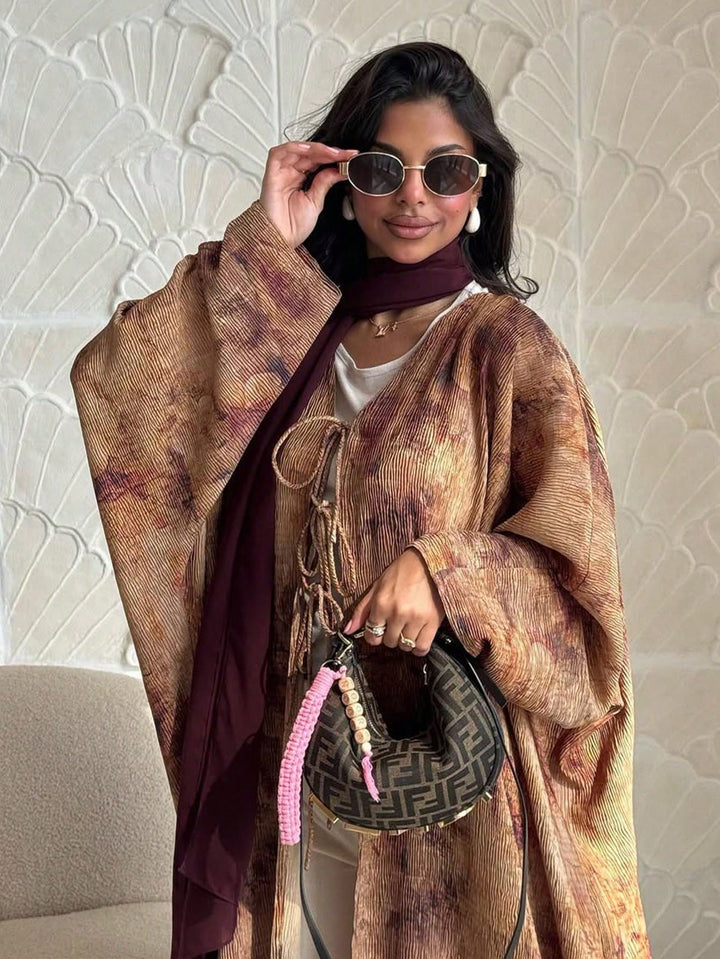 Set caftan și jalabiya SHEIN, galben