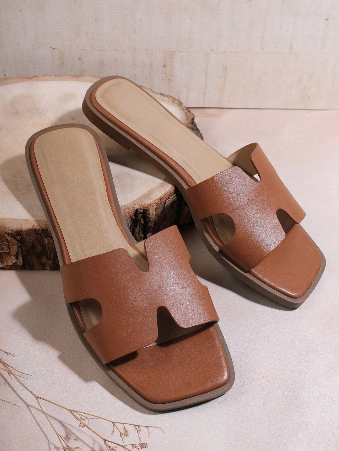 Sandale SHEIN, maro