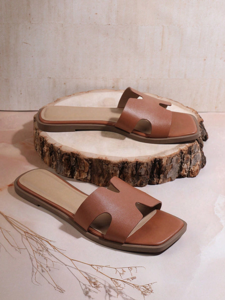 Sandale SHEIN, maro