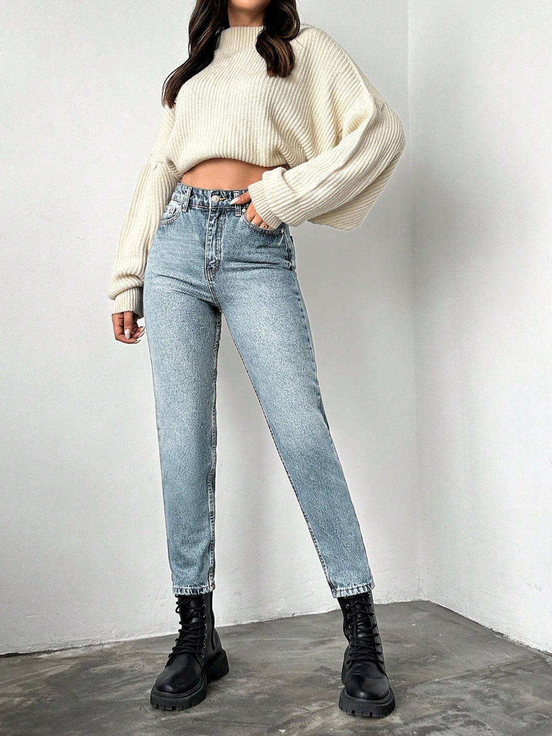 Jeans SHEIN, albastru