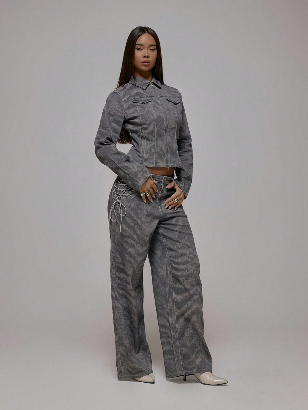 Jeans SHEIN, gri