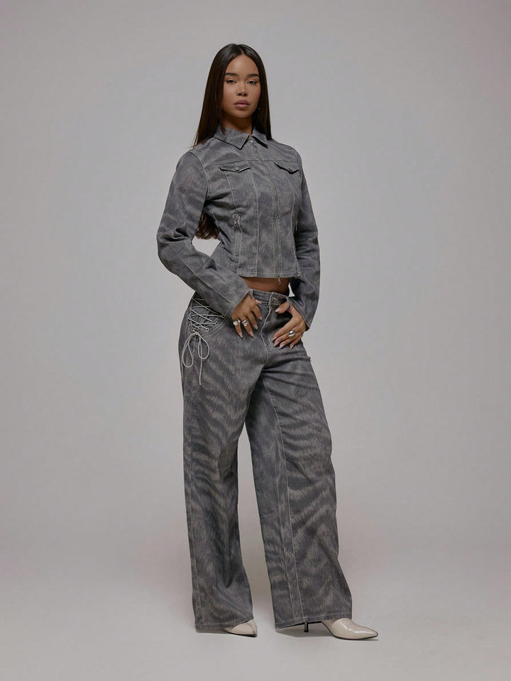 Jeans SHEIN, gri