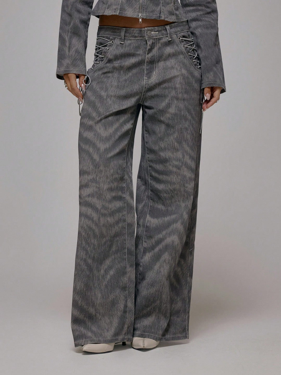 Jeans SHEIN, gri