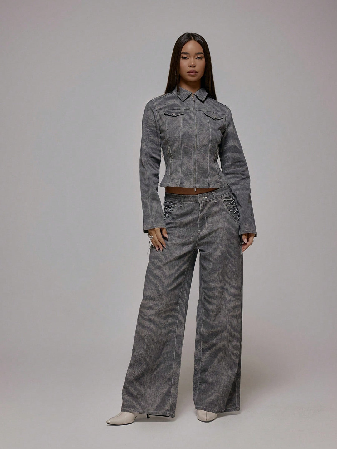 Jeans SHEIN, gri