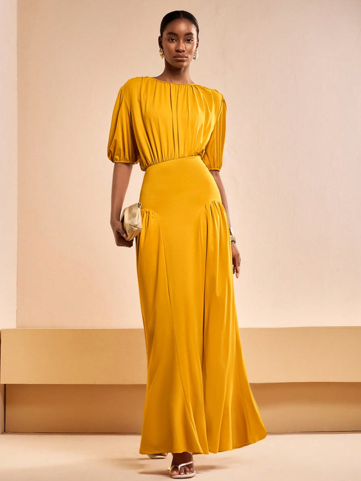 Rochie maxi SHEIN, galben