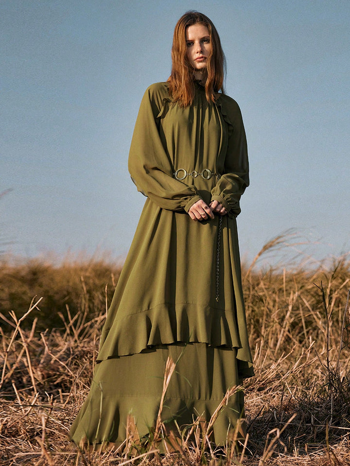 Rochie maxi SHEIN, verde
