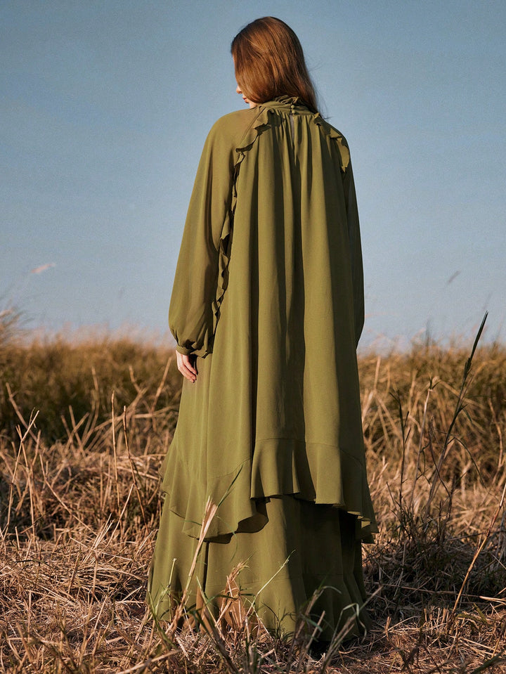 Rochie maxi SHEIN, verde