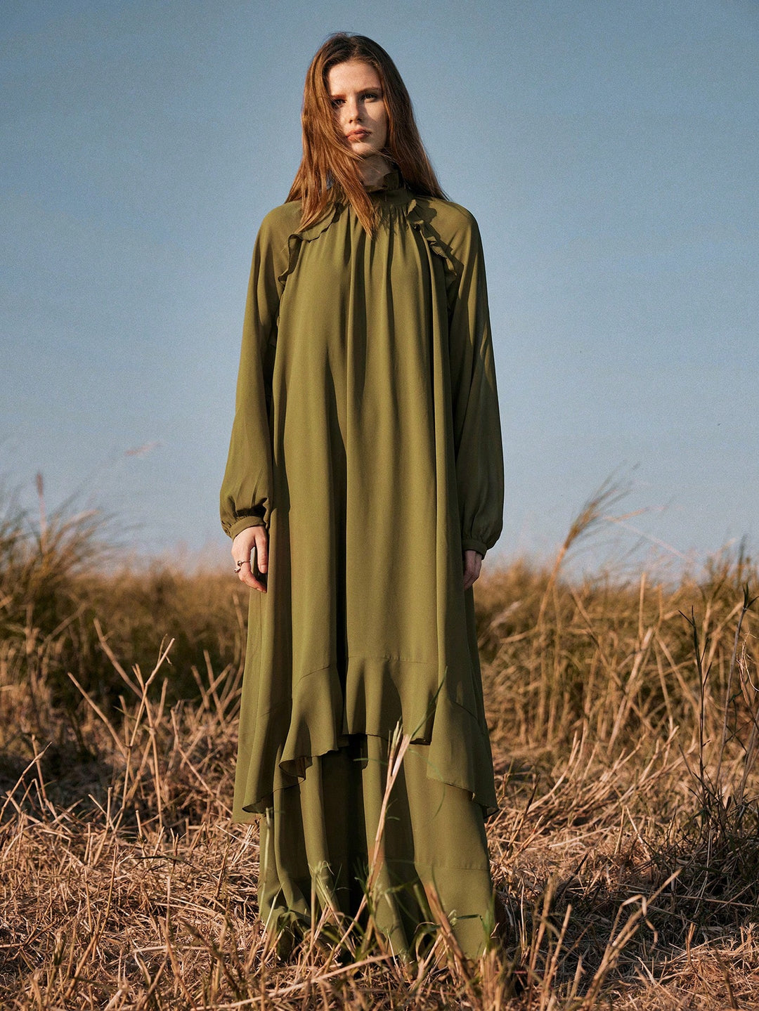 Rochie maxi SHEIN, verde