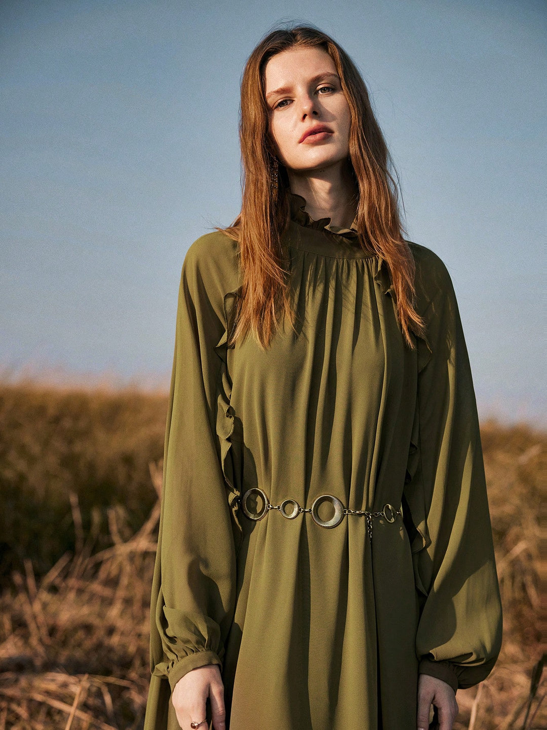 Rochie maxi SHEIN, verde