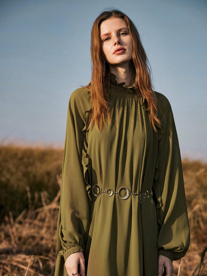 Rochie maxi SHEIN, verde