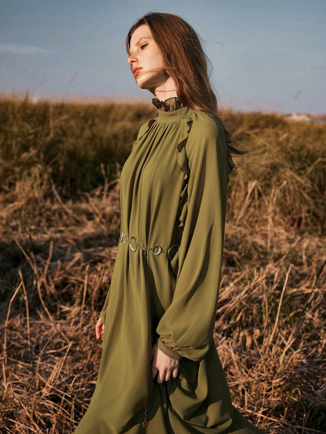 Rochie maxi SHEIN, verde