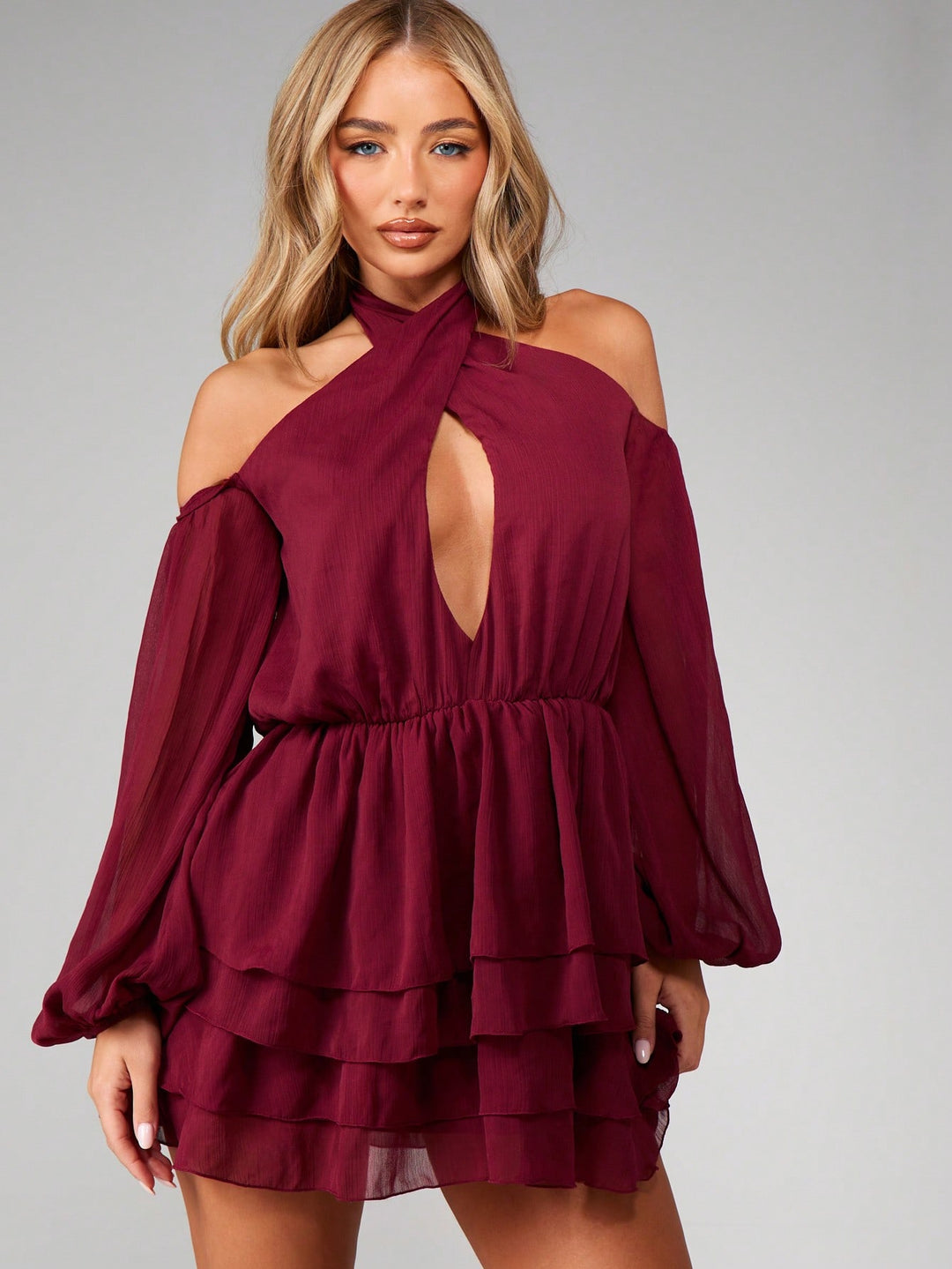 Rochie mini SHEIN, vișiniu