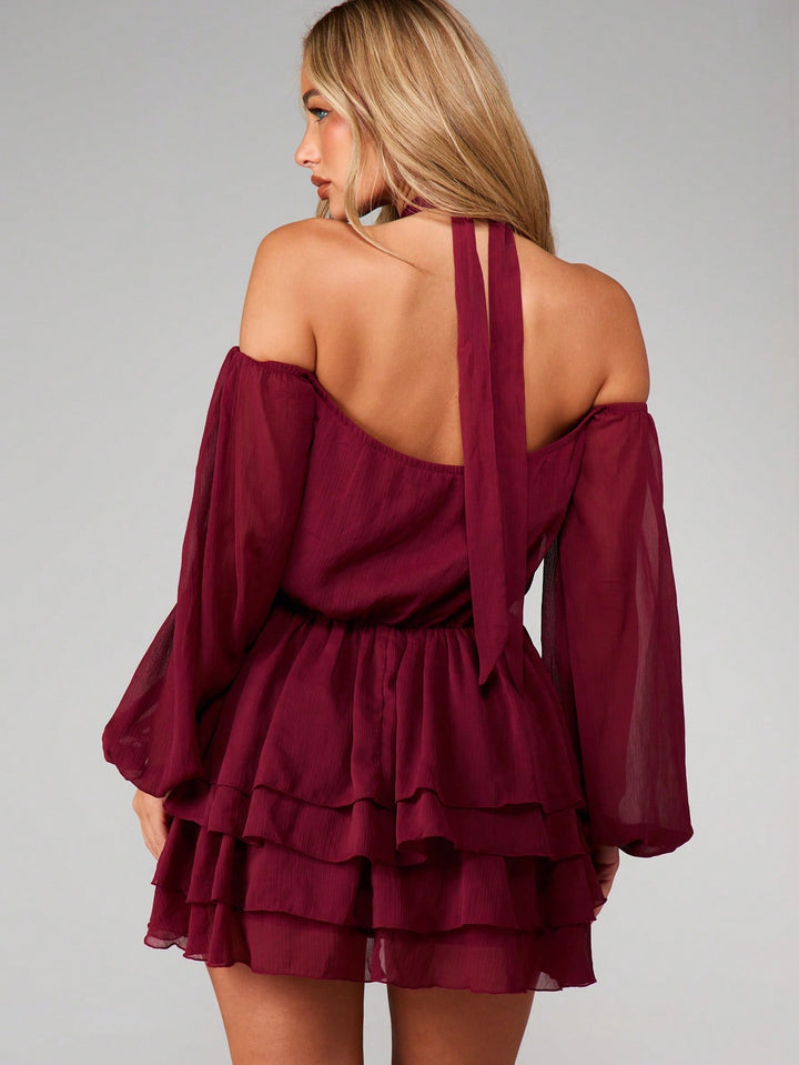 Rochie mini SHEIN, vișiniu