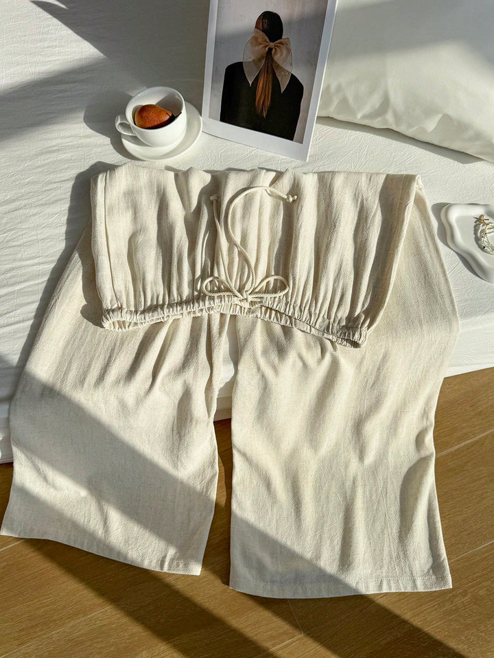 Nadrág SHEIN, cream