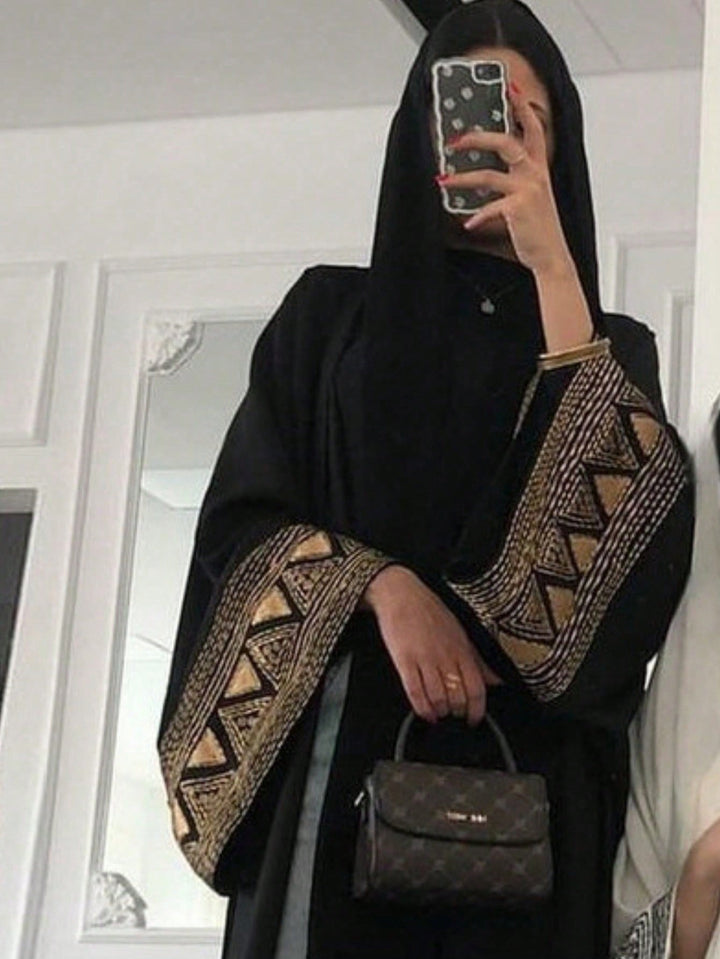 Set caftan și jalabiya SHEIN, negru