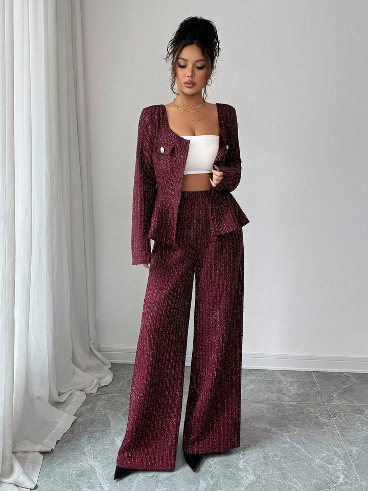 Compleu SHEIN, vișiniu