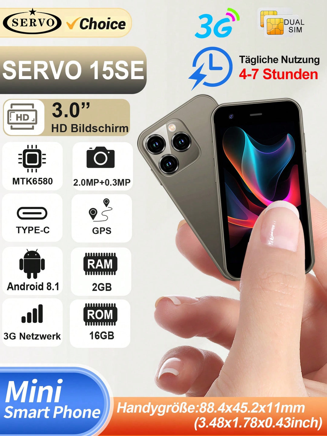 Telefon mobil SHEIN, albastru