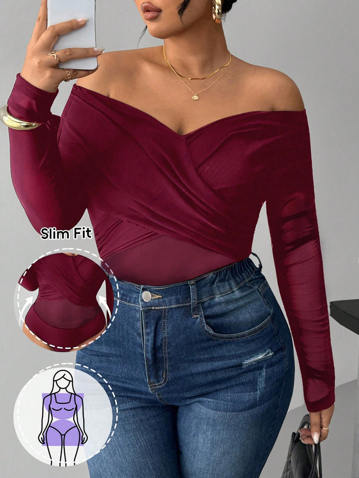 Body SHEIN, vișiniu