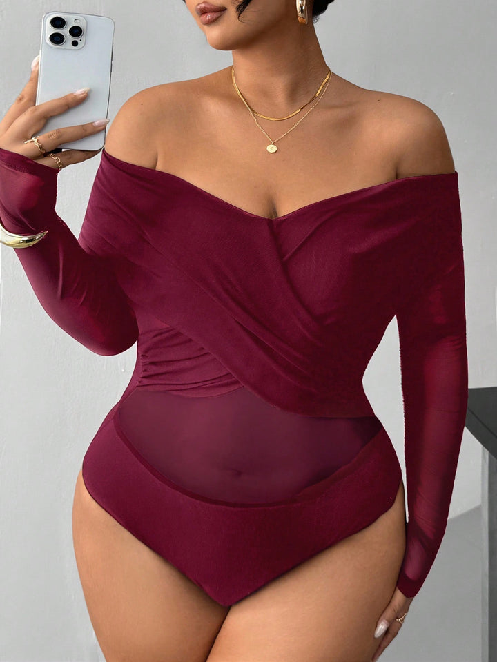 Body SHEIN, vișiniu