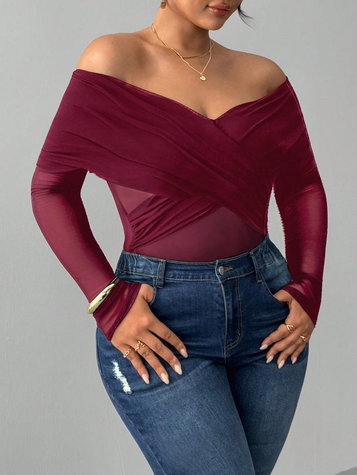 Body SHEIN, vișiniu