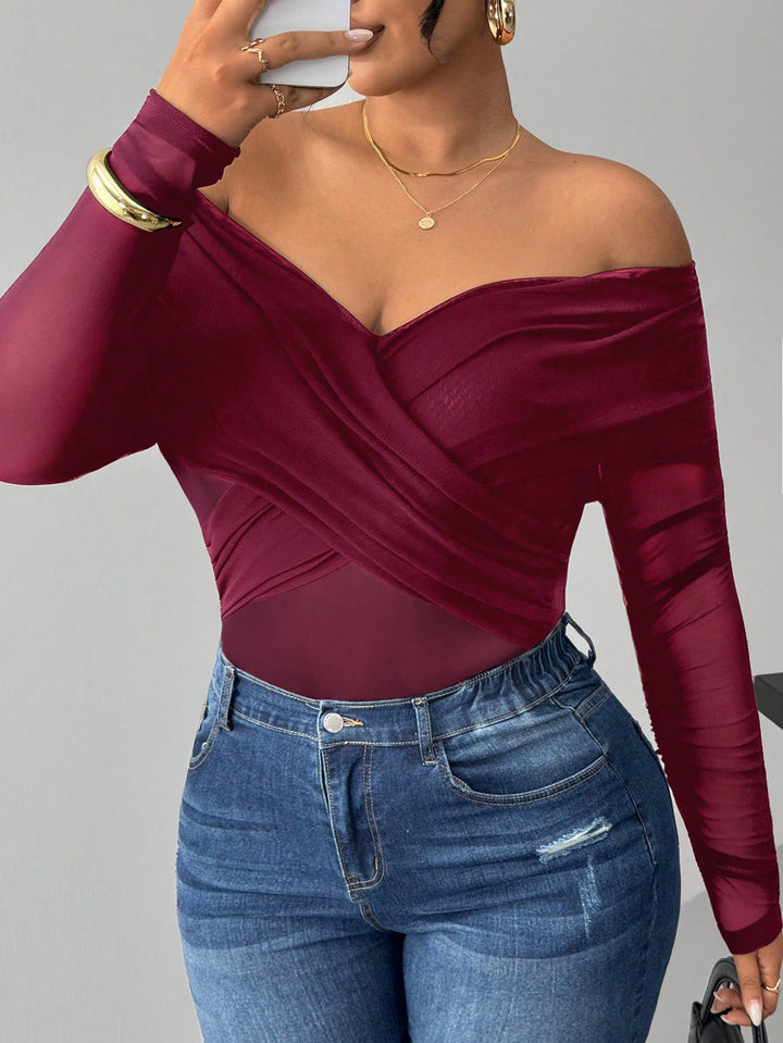 Body SHEIN, vișiniu