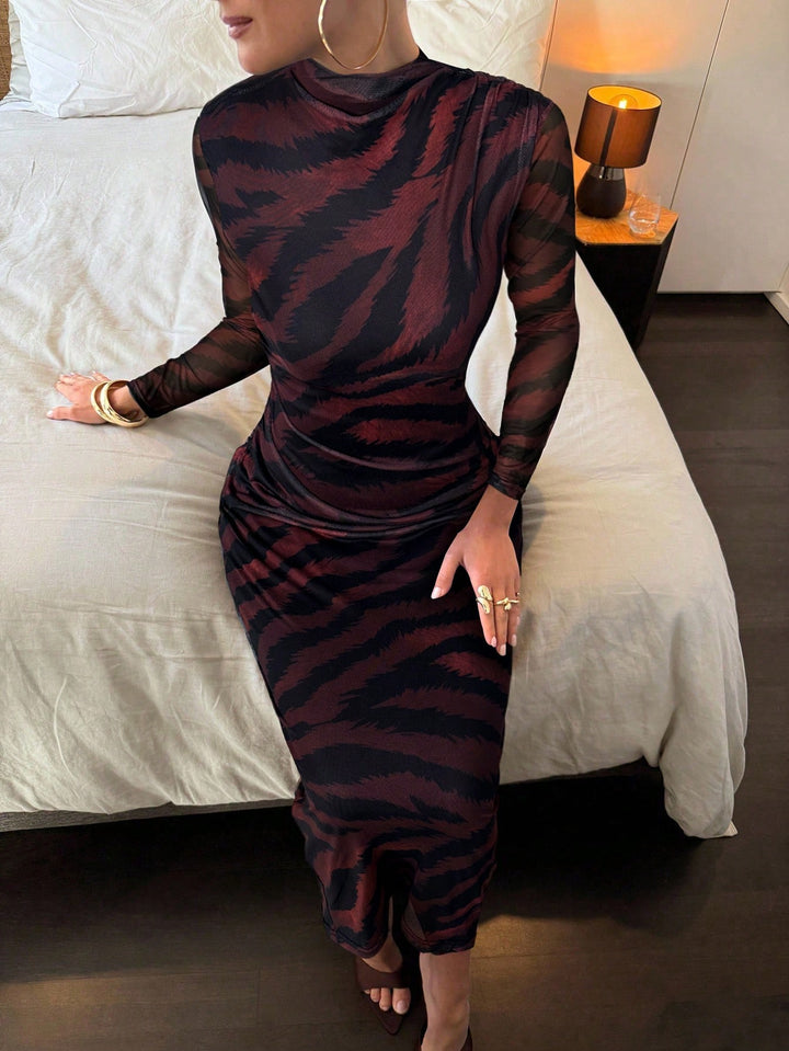 SHEIN Multicolor Midi Dress