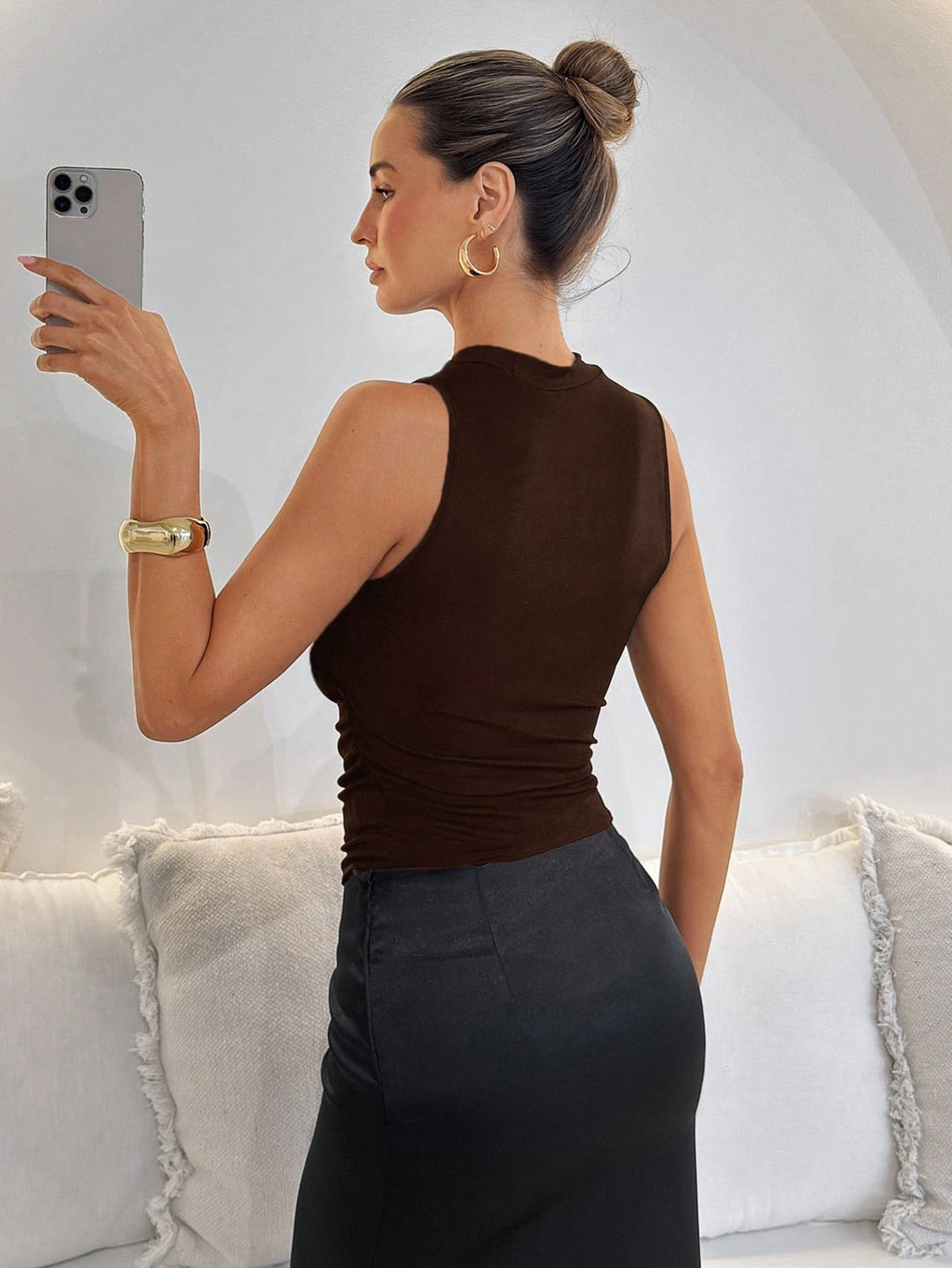 SHEIN felső, barna