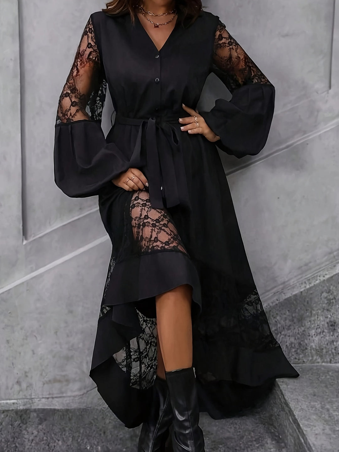 Rochie maxi SHEIN, negru