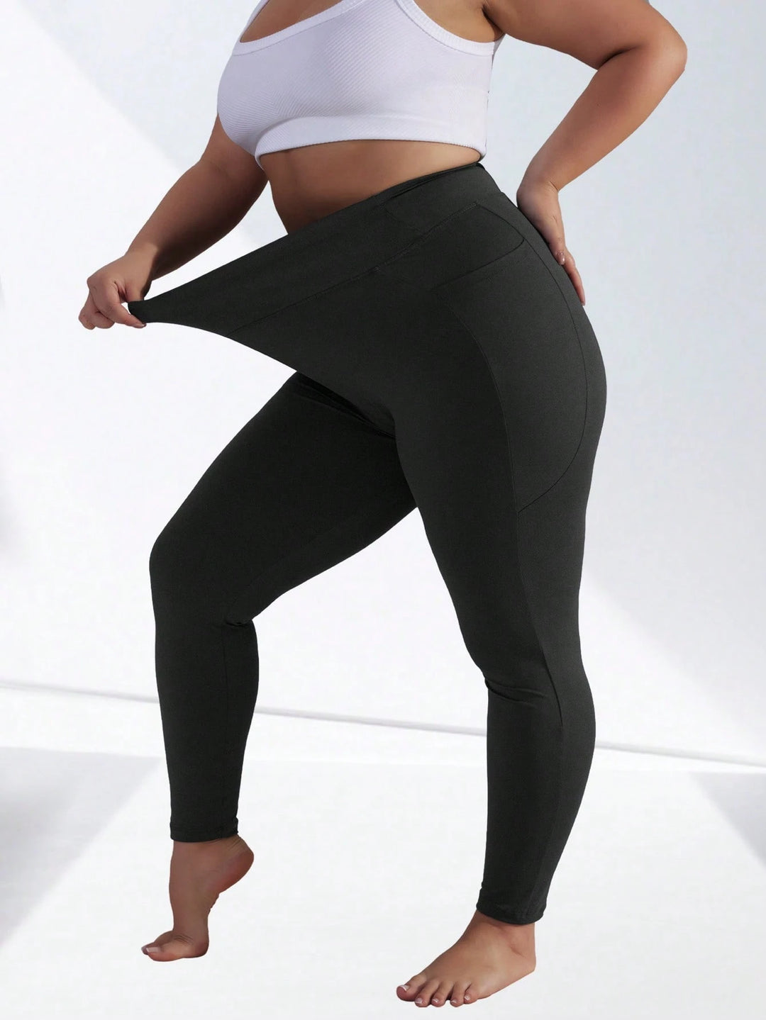 Leggings SHEIN, fekete